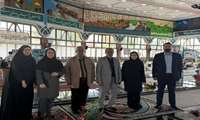  گلباران گلزار شهدای شهر رشت توسط مسئولین مرکز بهداشت شهرستان رشت